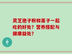 灵芝孢子粉和莲子一起吃的好处？营养搭配与健康益处？