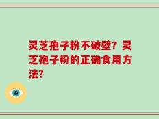 灵芝孢子粉不破壁？灵芝孢子粉的正确食用方法？
