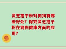 灵芝孢子粉对狗狗有哪些好处？探究灵芝孢子粉在狗狗健康方面的应用？