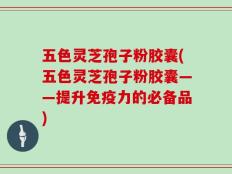 五色灵芝孢子粉胶囊(五色灵芝孢子粉胶囊——提升免疫力的必备品)