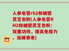 人参皂苷rh2和破壁灵芝包粉(人参皂苷RH2和破壁灵芝包粉：双重功效，提高免疫力、延缓衰老)