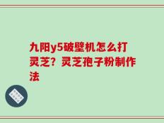 九阳y5破壁机怎么打灵芝？灵芝孢子粉制作法