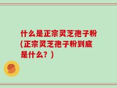 什么是正宗灵芝孢子粉(正宗灵芝孢子粉到底是什么？)