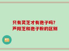 只有灵芝才有孢子吗？芦阳芝和孢子粉的区别