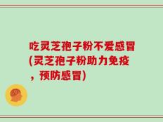 吃灵芝孢子粉不爱感冒(灵芝孢子粉助力免疫，预防感冒)