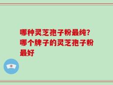 哪种灵芝孢子粉最纯？哪个牌子的灵芝孢子粉最好