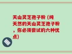 天山灵芝孢子粉 (纯天然的天山灵芝孢子粉，你必须尝试的六种优点)