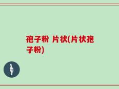 孢子粉 片状(片状孢子粉)