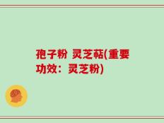 孢子粉 灵芝萜(重要功效：灵芝粉)