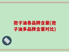 孢子油各品牌含量(孢子油多品牌含量对比)