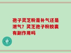 孢子灵芝粉是补气还是泄气？灵芝孢子粉胶囊有副作用吗