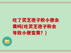 吃了灵芝孢子粉小便会黄吗(吃灵芝孢子粉会导致小便变黄？)