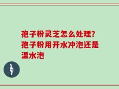 孢子粉灵芝怎么处理？孢子粉用开水冲泡还是温水泡