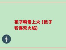 孢子粉爱上火 (孢子粉喜欢火焰)