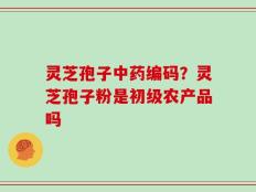 灵芝孢子中药编码？灵芝孢子粉是初级农产品吗