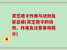 灵芝孢子作用与功效及禁忌症(灵芝孢子的功效、作用及注意事项简介)