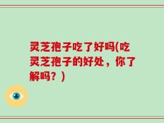 灵芝孢子吃了好吗(吃灵芝孢子的好处，你了解吗？)