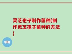 灵芝孢子制作菌种(制作灵芝孢子菌种的方法)
