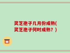 灵芝孢子几月份成熟(灵芝孢子何时成熟？)