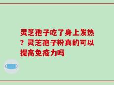 灵芝孢子吃了身上发热？灵芝孢子粉真的可以提高免疫力吗