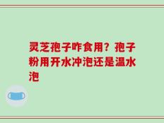 灵芝孢子咋食用？孢子粉用开水冲泡还是温水泡