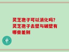 灵芝孢子可以消化吗？灵芝孢子去壁与破壁有哪些差别