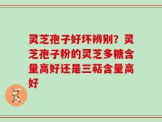 灵芝孢子好坏辨别？灵芝孢子粉的灵芝多糖含量高好还是三萜含量高好