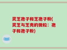 灵芝孢子和芝孢子粉(灵芝与芝壳的微粒：孢子和孢子粉)