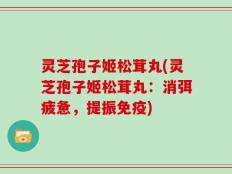 灵芝孢子姬松茸丸(灵芝孢子姬松茸丸：消弭疲惫，提振免疫)