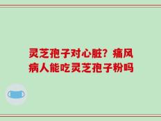 灵芝孢子对心脏？痛风病人能吃灵芝孢子粉吗