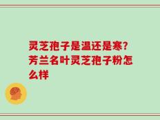 灵芝孢子是温还是寒？芳兰名叶灵芝孢子粉怎么样