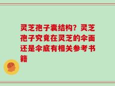 灵芝孢子囊结构？灵芝孢子究竟在灵芝的伞面还是伞底有相关参考书籍