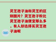 灵芝孢子油和灵芝的区别图片？灵芝孢子粉比灵芝孢子油便宜那么多，有人却选择买灵芝孢子油呢