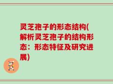 灵芝孢子的形态结构(解析灵芝孢子的结构形态：形态特征及研究进展)