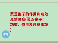 灵芝孢子的作用和功效及禁忌症(灵芝孢子：功效、作用及注意事项)