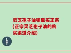 灵芝孢子油哪里买正宗(正宗灵芝孢子油的购买渠道介绍)