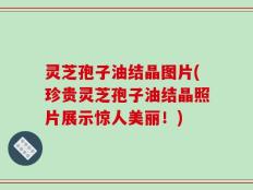 灵芝孢子油结晶图片(珍贵灵芝孢子油结晶照片展示惊人美丽！)