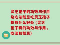 灵芝孢子的功效与作用及吃法禁忌吃灵芝孢子粉有什么好处 (灵芝孢子粉的功效与作用，吃法和禁忌)
