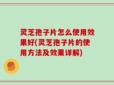 灵芝孢子片怎么使用效果好(灵芝孢子片的使用方法及效果详解)