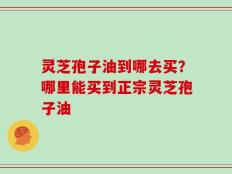 灵芝孢子油到哪去买？哪里能买到正宗灵芝孢子油