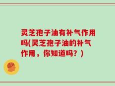 灵芝孢子油有补气作用吗(灵芝孢子油的补气作用，你知道吗？)