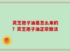 灵芝孢子油是怎么来的？灵芝孢子油正宗做法