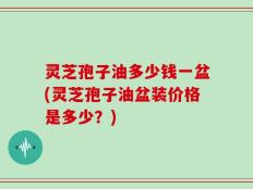 灵芝孢子油多少钱一盆(灵芝孢子油盆装价格是多少？)