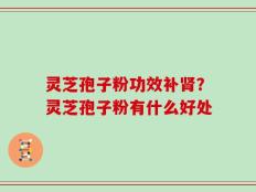 灵芝孢子粉功效补肾？灵芝孢子粉有什么好处
