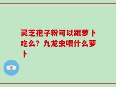 灵芝孢子粉可以跟萝卜吃么？九龙虫喂什么萝卜