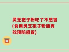 灵芝孢子粉吃了不感冒(食用灵芝孢子粉能有效预防感冒)