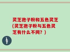 灵芝孢子粉和五色灵芝(灵芝孢子粉与五色灵芝有什么不同？)