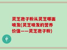 灵芝孢子粉从灵芝哪面喷发(灵芝喷发的营养价值——灵芝孢子粉)