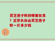 灵芝孢子粉到哪里批发？正宗长白山灵芝孢子粉一斤多少钱