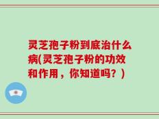 灵芝孢子粉到底治什么病(灵芝孢子粉的功效和作用，你知道吗？)